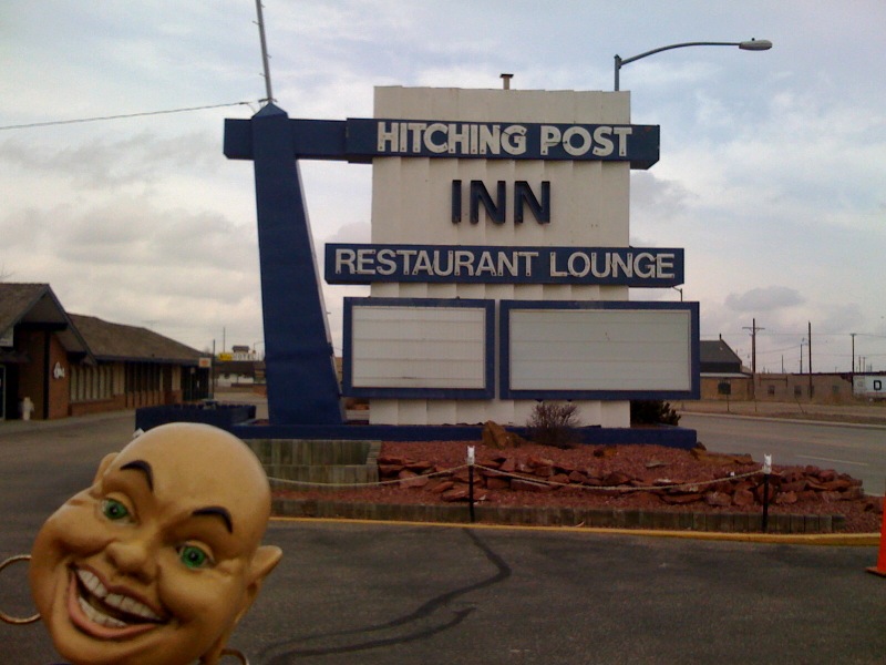 The Hitching Post Inn sign