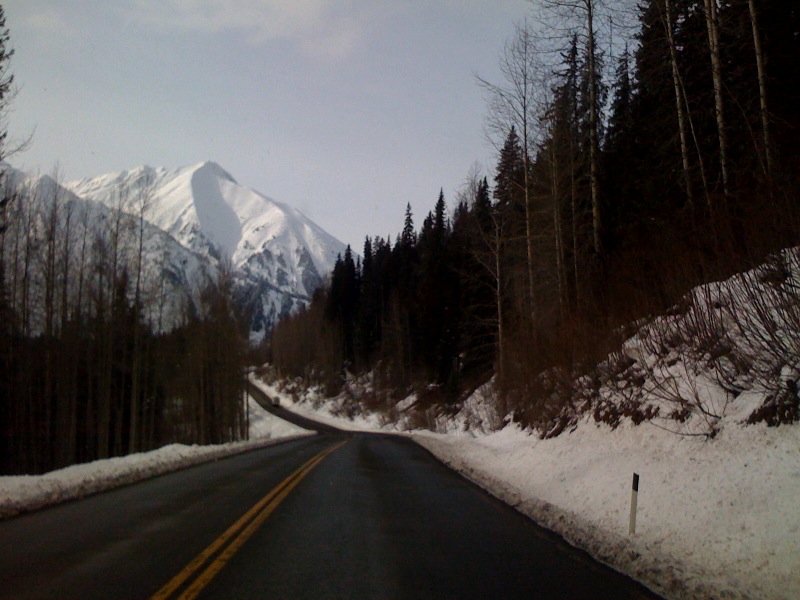 The road between Stewart and Dease Lake, British Columbia