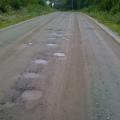 Typical neighborhood road in Alaska