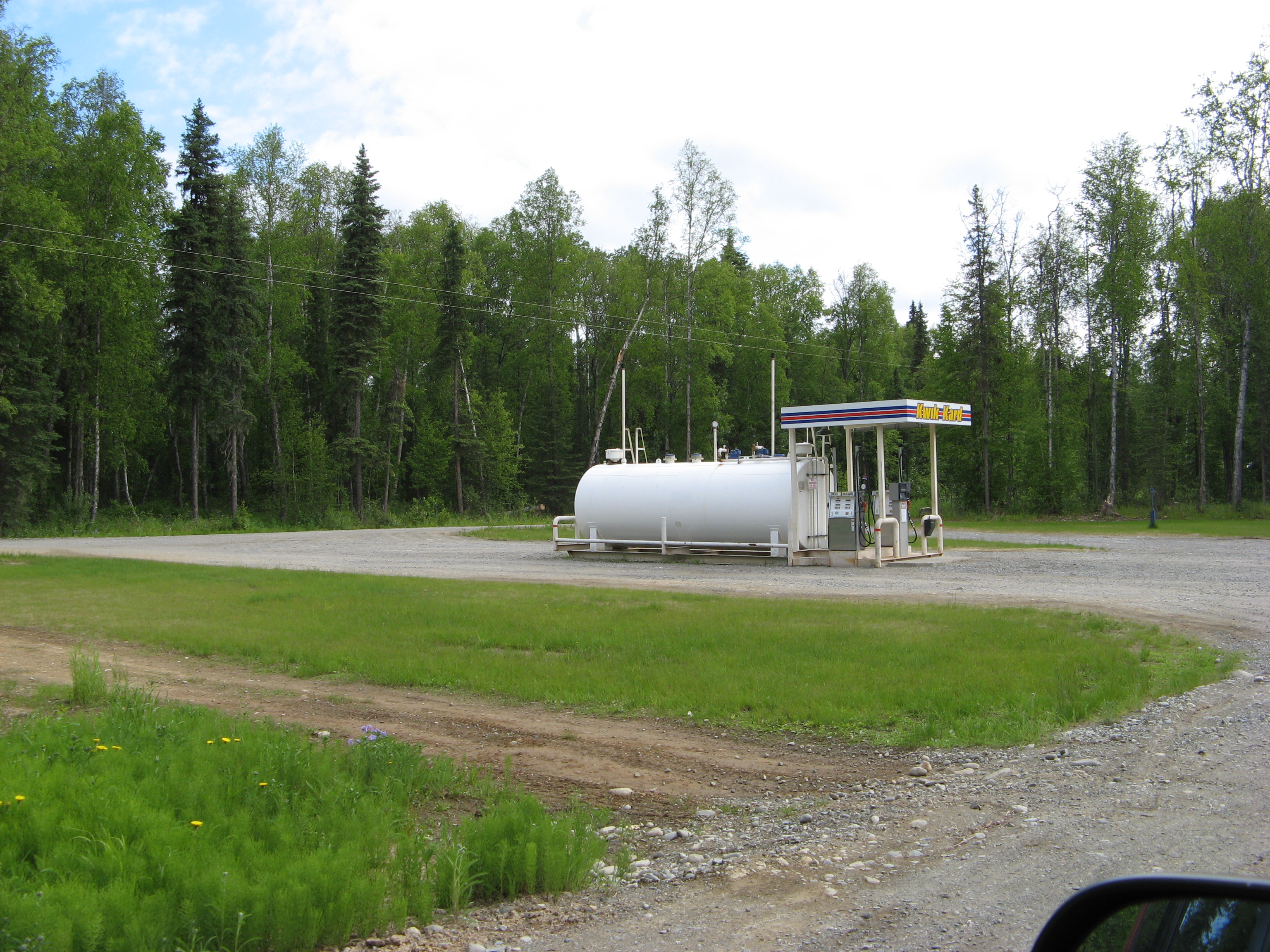 The gas station in Talkeetna, Alaska.