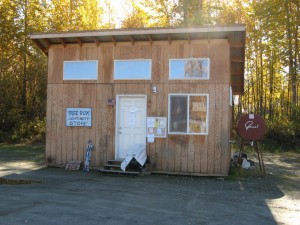 Talkeetna Free Box, as seen from the front