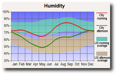 Wasilla, Alaska humidity
