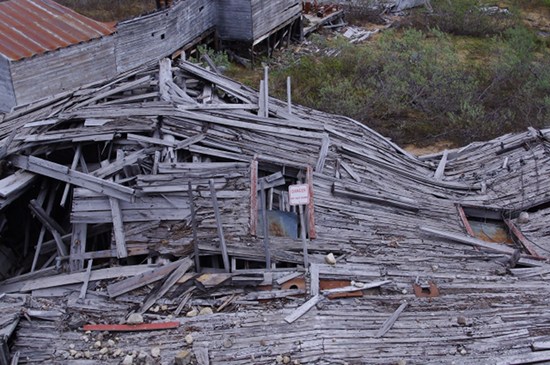 A building in Independence Mine, Hatcher Pass, Alaska