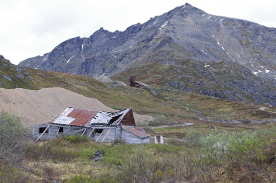 Several buildings in Independence Mine, Hatcher Pass, Alaska