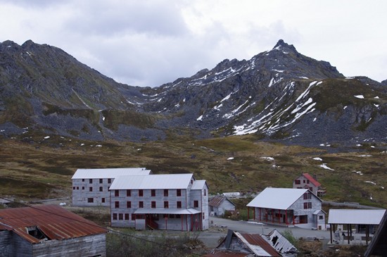 Several buildings in Independence Mine, Hatcher Pass, Alaska