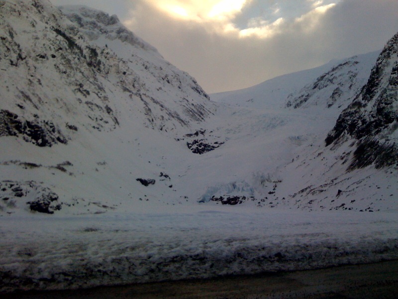 The glacier on the road into Stewart, British Columbia