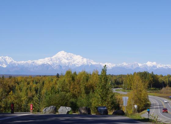 Denali, as seen from Talkeetna, Alaska, September 12, 2010