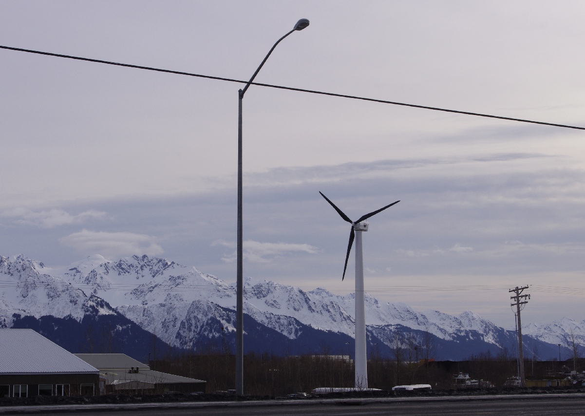 Seward, Alaska wind turbine.