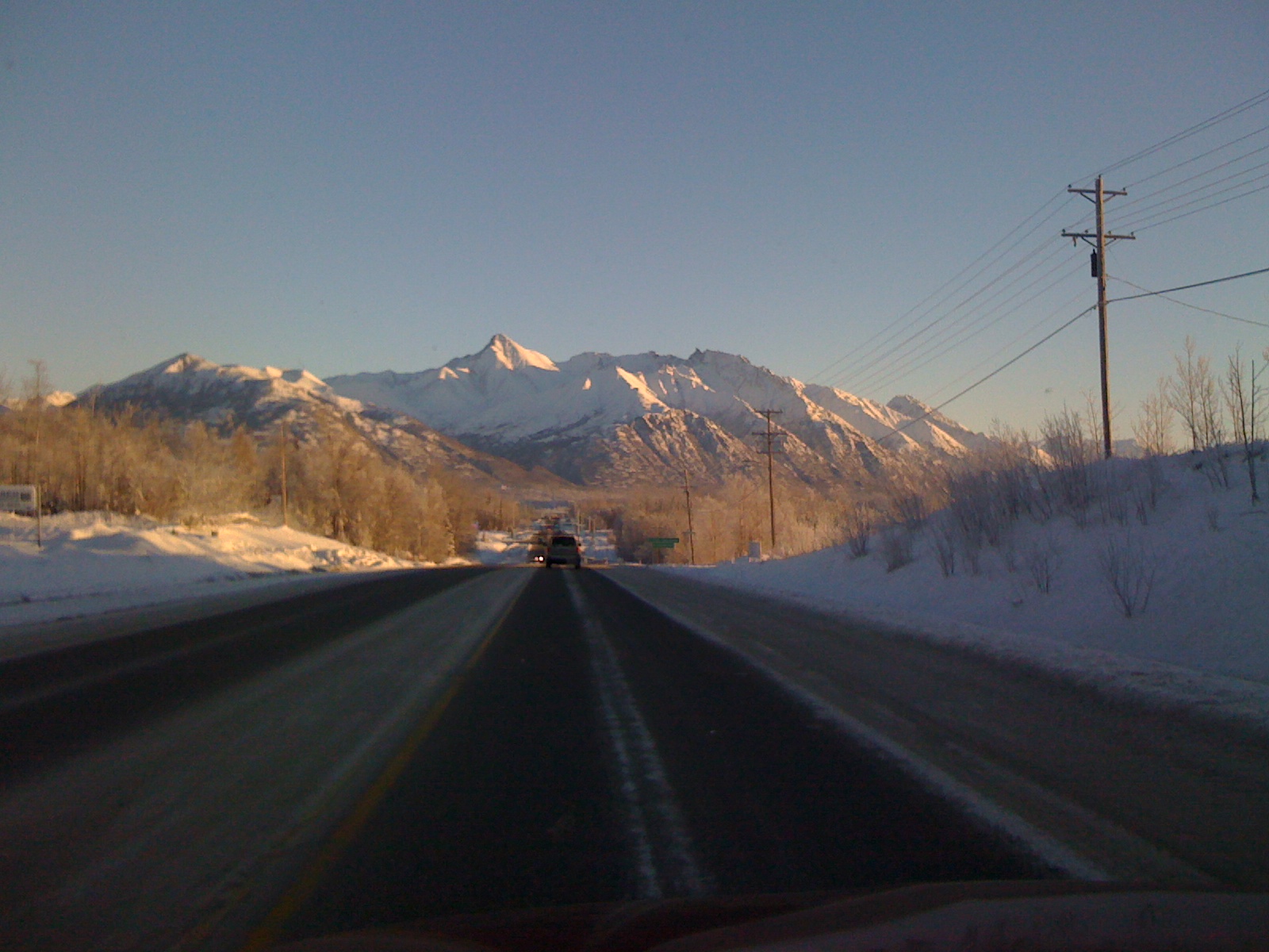 Palmer-Wasilla Highway, December, 2010.